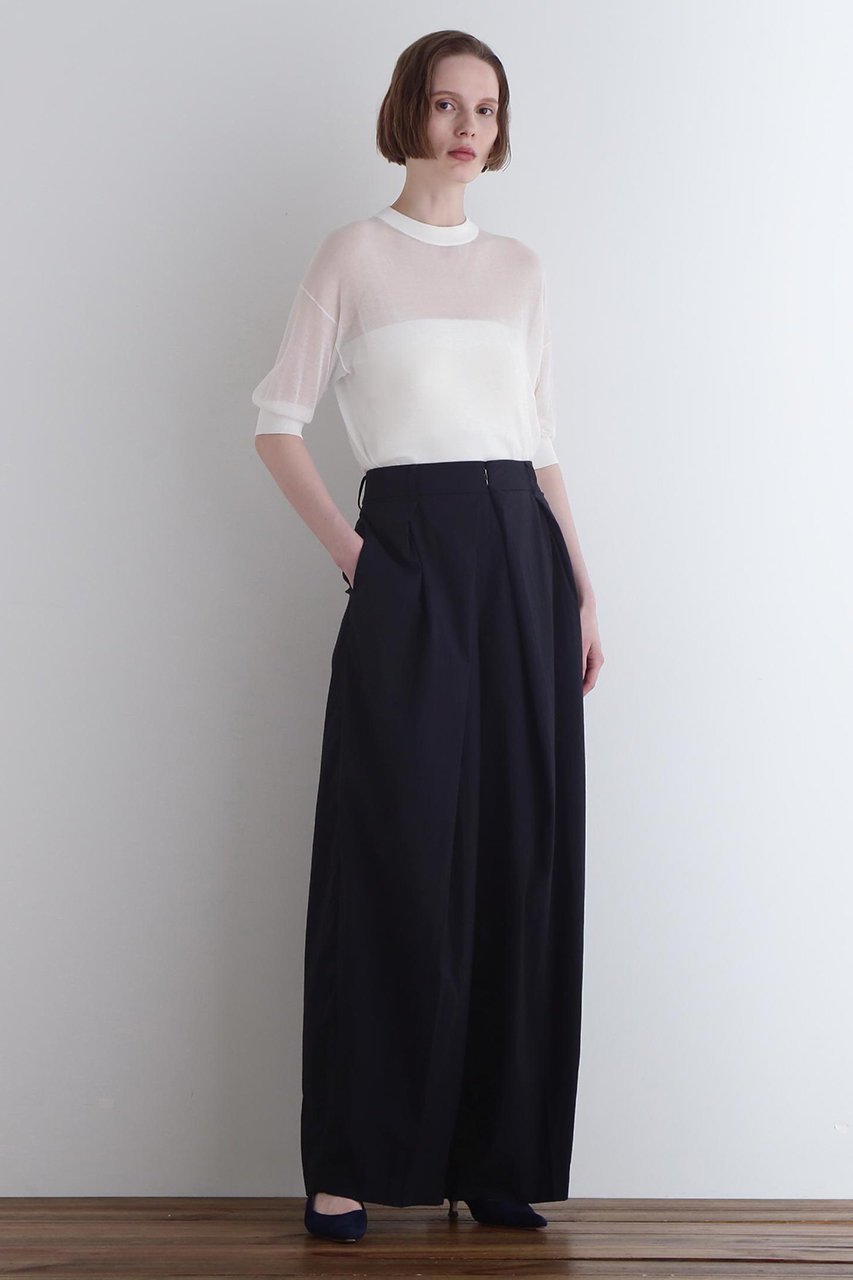 【ル フィル/LE PHIL】のクリスピーナイロンパンツ 人気、トレンドファッション・服の通販 founy(ファニー) 　ファッション　Fashion　レディースファッション　Fashion for Women　パンツ　Pants & Trousers　おすすめ　Recommended / Our Picks　クロップド　Cropped, Short Length　コンパクト　Compact, Small Size　シンプル　Simple, Minimal　セットアップ　Set-Up, Coordinated Outfit　プリーツ　Pleats, Pleated　リップ　Lip, Lip Motif　ワイド　Wide, Wide Fit　other-3|ID: prp329100004513486 ipo3291000000035700045