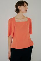 【ヒューエルミュージアム/hueLe Museum】の【hLM】スクエアネックブラウス オレンジ|ID: prp329100004513487 ipo3291000000036222011