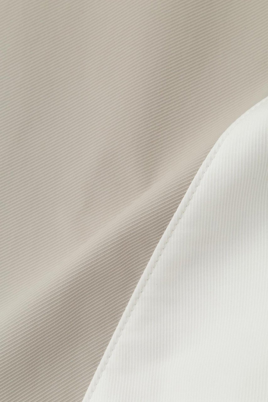 【ル フィル/LE PHIL】のポリエステルツイルバイカラーブラウス 人気、トレンドファッション・服の通販 founy(ファニー) 　ファッション　Fashion　レディースファッション　Fashion for Women　トップス・カットソー　Cut & Sew Tops　シャツ・ブラウス・オフィスカジュアル　Elegant Blouses & Button-Ups　コンパクト　Compact, Small Size　ショート　Short, Short Length　スクエア　Square, Square Shape　スリーブ　Sleeve, Long Sleeve / Short Sleeve　ツイル　Twist, Twisted Detail　マニッシュ　Mannish, Boyish　モダン　Modern, Contemporary　リラックス　Relax, Relaxed Fit　再入荷　Restock / Back in Stock　other-4|ID: prp329100004513492 ipo3291000000033450098