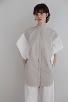 【ル フィル/LE PHIL】のポリエステルツイルバイカラーブラウス ベージュ|ID: prp329100004513492 ipo3291000000034755312