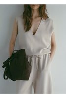 【エトレトウキョウ/ETRE TOKYO】の【5/2 10:00販売開始】コットンシルクスリーブレスニットプルオーバー 人気、トレンドファッション・服の通販 founy(ファニー) ファッション Fashion レディースファッション WOMEN トップス・カットソー Tops/Tshirt ニット Knit Tops プルオーバー Pullover コンパクト Compact シルク Silk シンプル Simple セットアップ Set Up |ID:prp329100004513493