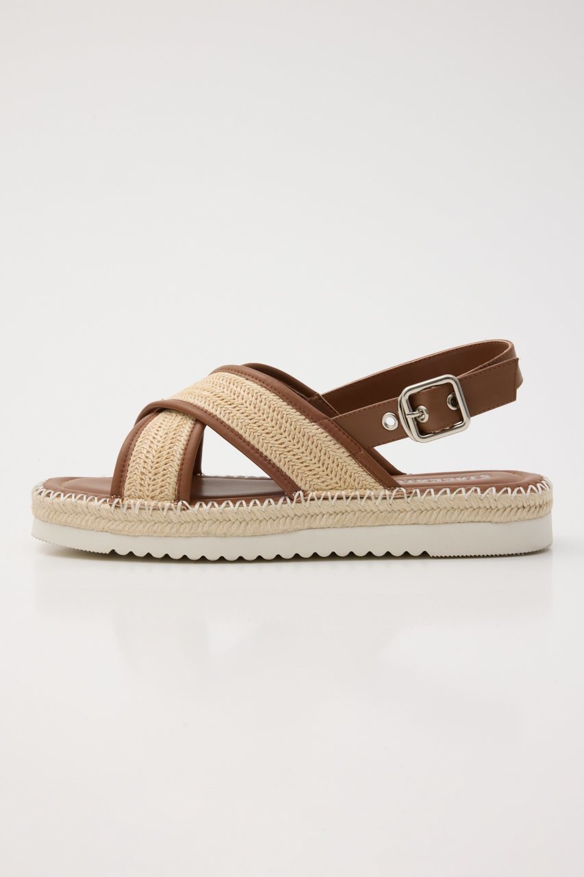 【スタッカート/STACCATO】のアランクロスプラットフォームサンダル 人気、トレンドファッション・服の通販 founy(ファニー) 　ファッション　Fashion　レディースファッション　WOMEN　クッション　Cushion　サンダル　Sandals　ジュート　Jute　リゾート　Resort　夏　Summer　手編み　Hand Knitting　NEW・新作・新着・新入荷　New Arrivals　軽量　Lightweight　other-2|ID: prp329100004513495 ipo3291000000031888065