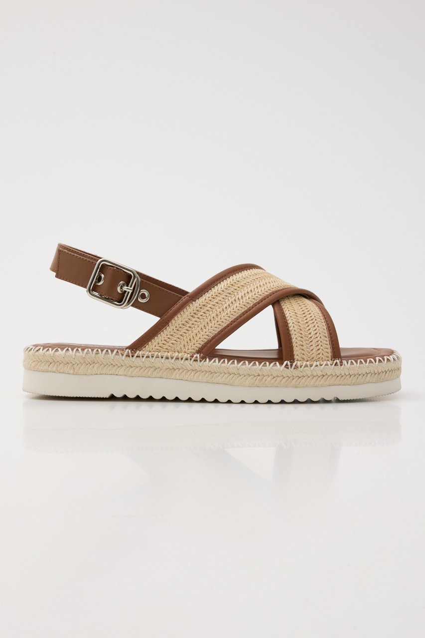 【スタッカート/STACCATO】のアランクロスプラットフォームサンダル 人気、トレンドファッション・服の通販 founy(ファニー) ファッション Fashion レディースファッション Fashion for Women クッション Cushion, Throw Pillow サンダル Sandals, Summer Shoes ジュート Jute, Natural Fiber リゾート Resort, Vacation Style 夏 Summer 手編み Hand-Knitted, Handmade Knit 軽量 Lightweight, Ultra Light other-4|ID: prp329100004513495 ipo3291000000034939306