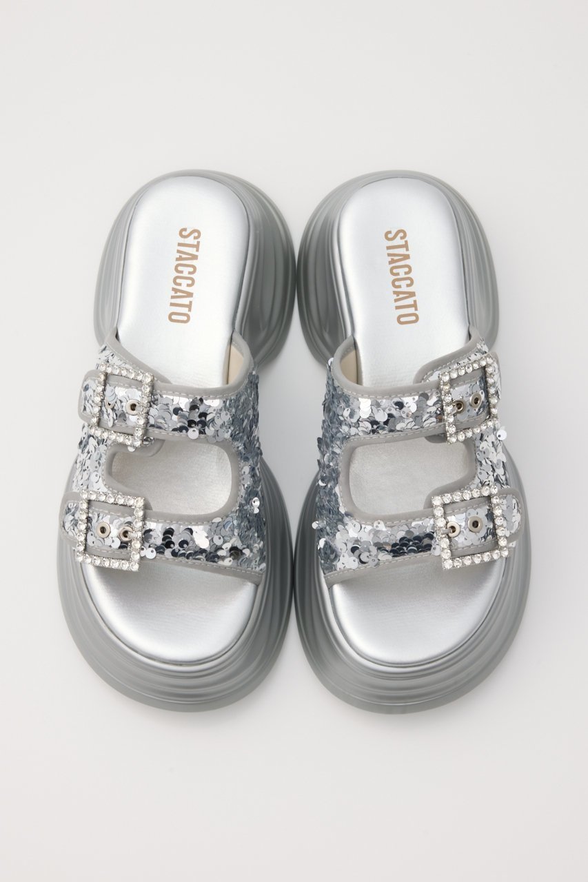 【スタッカート/STACCATO】のダズリングボリュームサンダル 人気、トレンドファッション・服の通販 founy(ファニー) 　ファッション　Fashion　レディースファッション　Fashion for Women　サンダル　Sandals, Summer Shoes　ストーン　Stone, Gem-Like　スパンコール　Sequins, Sequin Embellishment　other-3|ID: prp329100004513496 ipo3291000000034939955