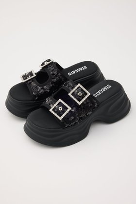 【スタッカート/STACCATO】のダズリングボリュームサンダル 人気、トレンドファッション・服の通販 founy(ファニー) ファッション Fashion レディースファッション Fashion for Women サンダル Sandals, Summer Shoes ストーン Stone, Gem-Like スパンコール Sequins, Sequin Embellishment |ID:prp329100004513496