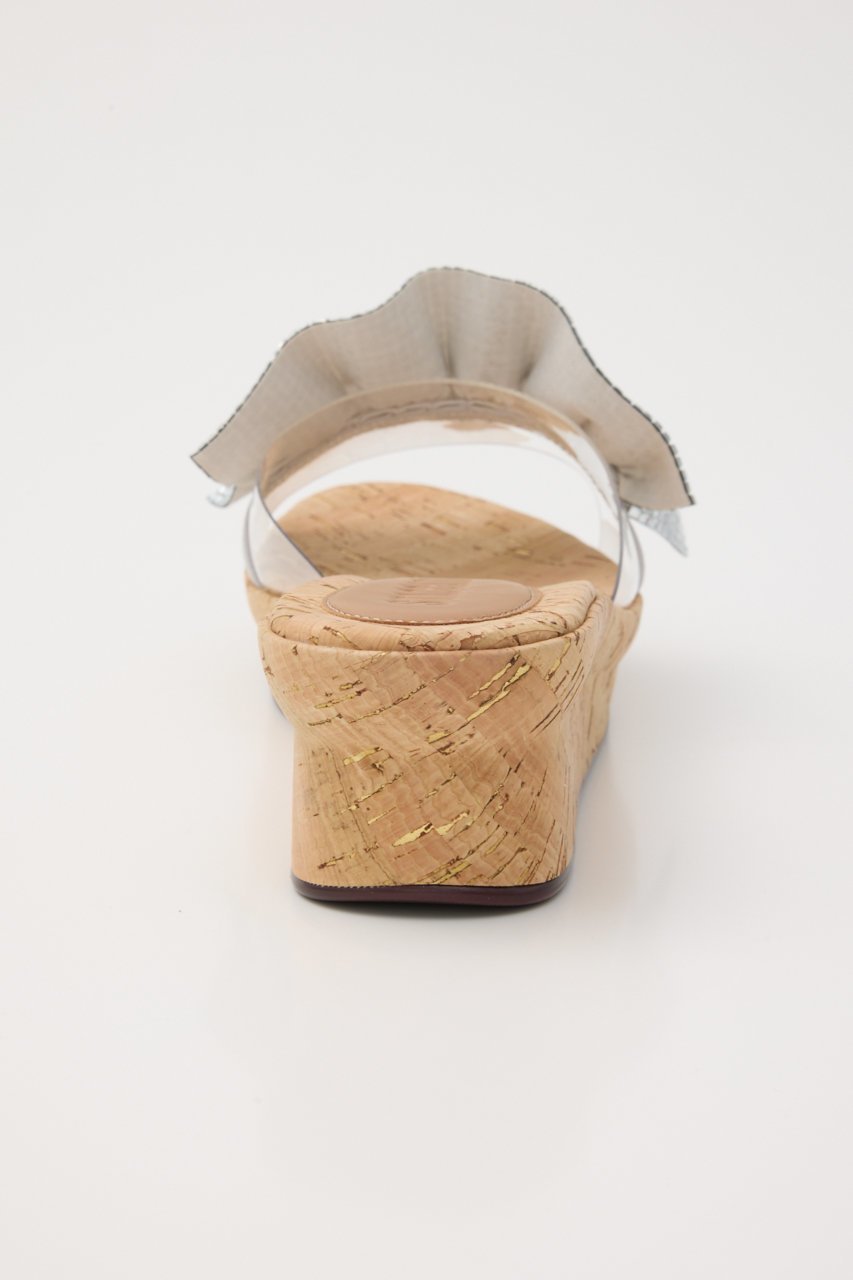 【スタッカート/STACCATO】のラッフルストーンコルクプラットフォームサンダル 人気、トレンドファッション・服の通販 founy(ファニー) 　ファッション　Fashion　レディースファッション　Fashion for Women　エレガント 上品　Elegant　コルク　Cork, Cork Material　サンダル　Sandals, Summer Shoes　ストーン　Stone, Gem-Like　ビジュー　Bijou, Jewel-like Accent　人気　Popular, Best Seller　吸水　Absorbent, Quick-Dry　軽量　Lightweight, Ultra Light　other-5|ID: prp329100004513497 ipo3291000000035353061