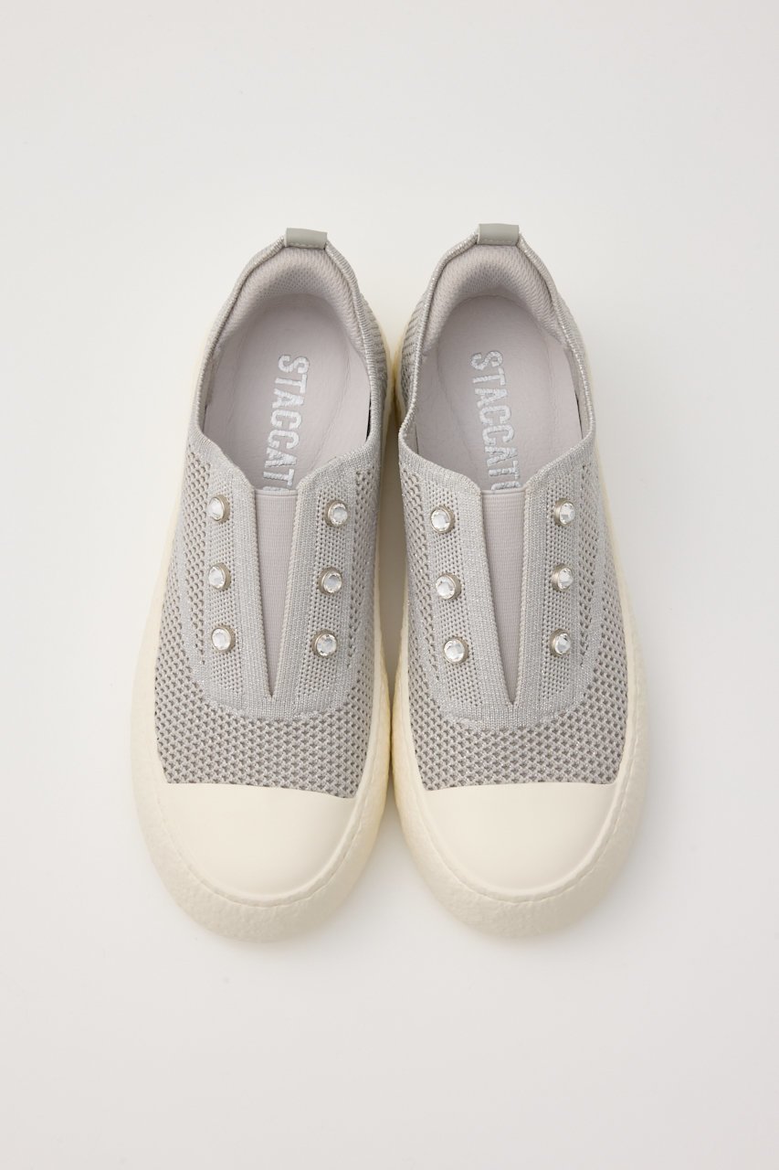 【スタッカート/STACCATO】のストーンハンディプラットフォームスリッポン 人気、トレンドファッション・服の通販 founy(ファニー) 　ファッション　Fashion　レディースファッション　Fashion for Women　エレガント 上品　Elegant　シューズ　Shoes, Footwear　ストーン　Stone, Gem-Like　フラット　Flat, Flat Shoes　厚底　Platform Shoes　other-3|ID: prp329100004513502 ipo3291000000032803857