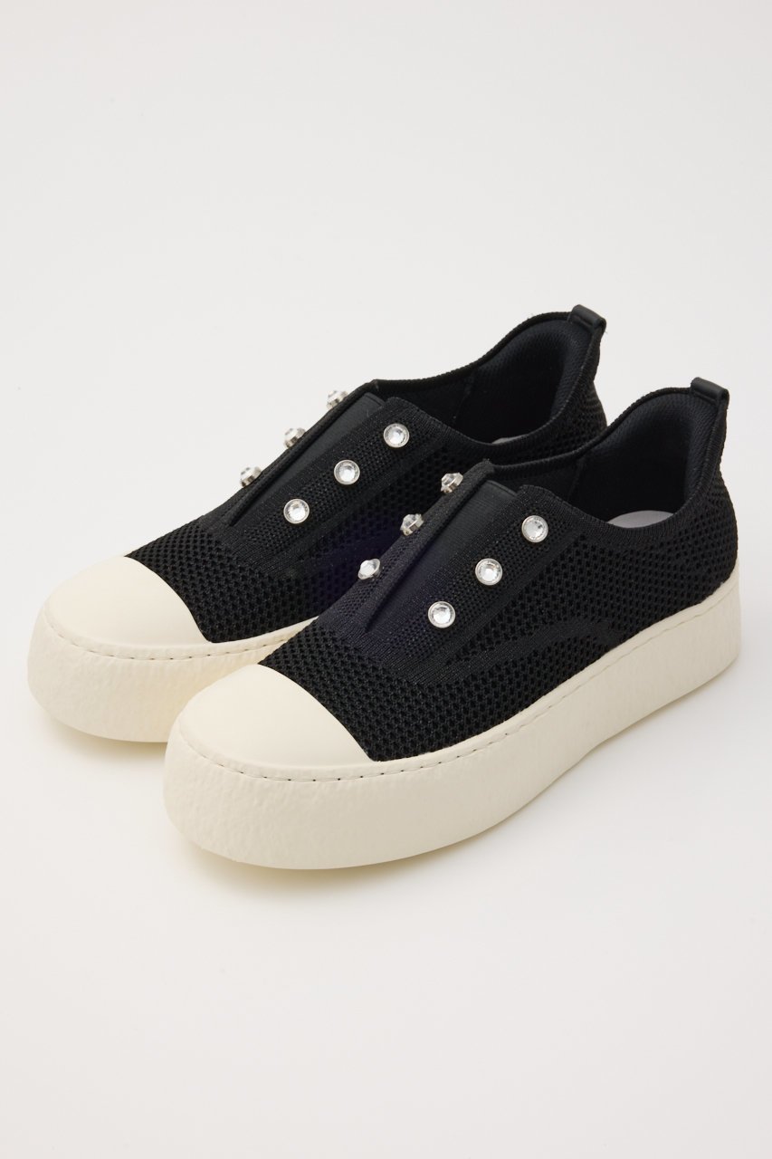 【スタッカート/STACCATO】のストーンハンディプラットフォームスリッポン インテリア・キッズ・メンズ・レディースファッション・服の通販 founy(ファニー) 　ファッション　Fashion　レディースファッション　Fashion for Women　エレガント 上品　Elegant　シューズ　Shoes, Footwear　ストーン　Stone, Gem-Like　フラット　Flat, Flat Shoes　厚底　Platform Shoes　ブラック|ID: prp329100004513502 ipo3291000000034939395