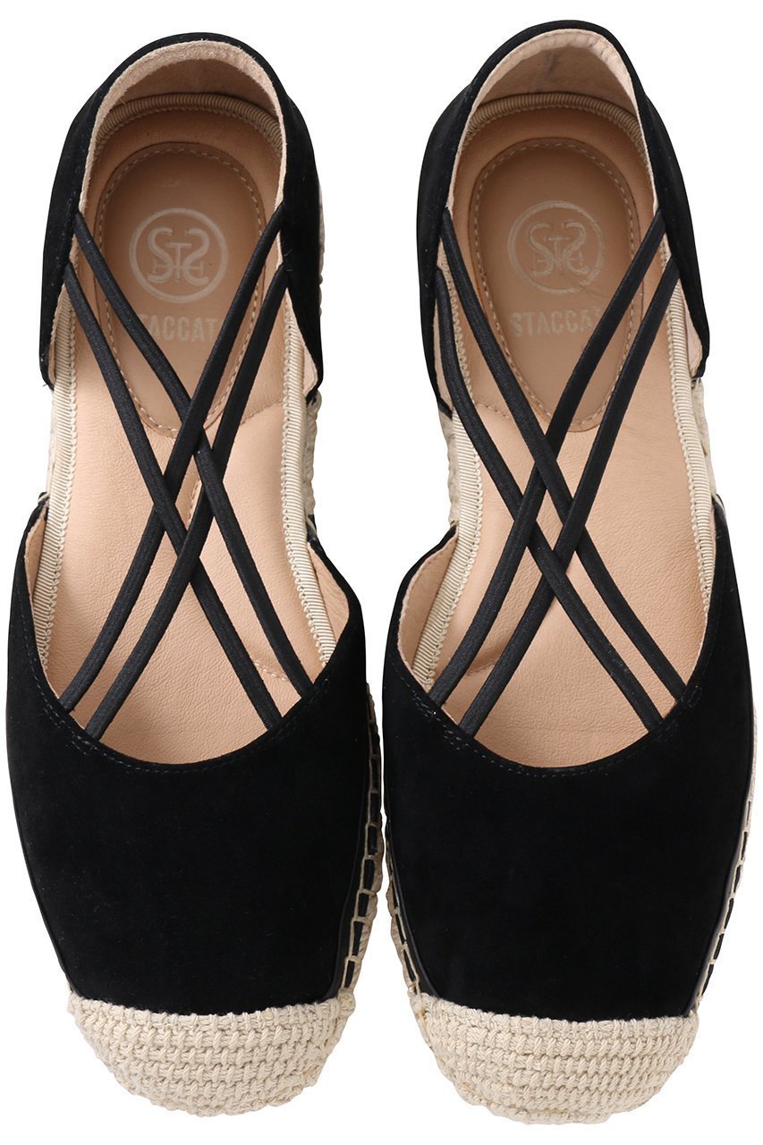 【スタッカート/STACCATO】のジンガルエスパドリーユ インテリア・キッズ・メンズ・レディースファッション・服の通販 founy(ファニー) 　ファッション　Fashion　レディースファッション　Fashion for Women　インソール　Shoe Insole　オリエンタル　Oriental Pattern　シューズ　Shoes, Footwear　フィット　Fit, Slim Fit　フラット　Flat, Flat Shoes　夏　Summer　Dブラック|ID: prp329100004513503 ipo3291000000035058901