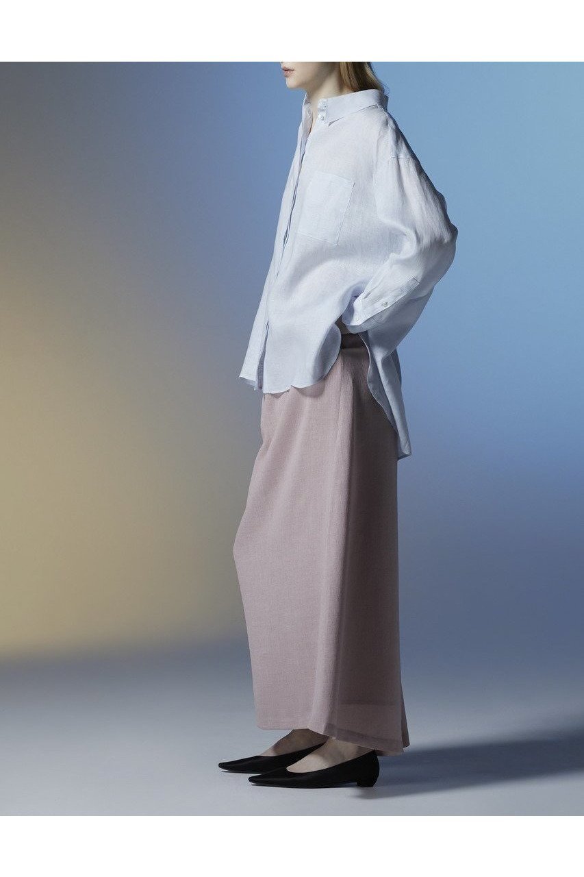 【ティーチ/TEECHI】のリボンリネンシャツ 人気、トレンドファッション・服の通販 founy(ファニー) 　ファッション　Fashion　レディースファッション　WOMEN　トップス・カットソー　Tops/Tshirt　シャツ/ブラウス　Shirts/Blouses　スリーブ　Sleeve　メンズ　Mens　モチーフ　Motif　リネン　Linen　ロング　Long　NEW・新作・新着・新入荷　New Arrivals　other-7|ID: prp329100004514963 ipo3291000000031900562