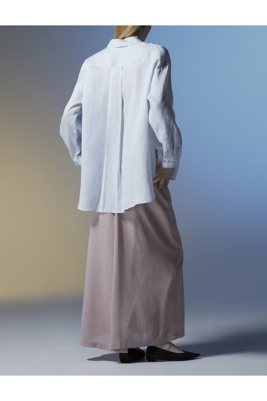 【ティーチ/TEECHI】のリボンリネンシャツ 人気、トレンドファッション・服の通販 founy(ファニー) 　ファッション　Fashion　レディースファッション　WOMEN　トップス・カットソー　Tops/Tshirt　シャツ/ブラウス　Shirts/Blouses　スリーブ　Sleeve　メンズ　Mens　モチーフ　Motif　リネン　Linen　ロング　Long　NEW・新作・新着・新入荷　New Arrivals　other-8|ID: prp329100004514963 ipo3291000000031900563
