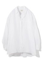 【ティーチ/TEECHI】のリボンリネンシャツ ホワイト|ID:prp329100004514963