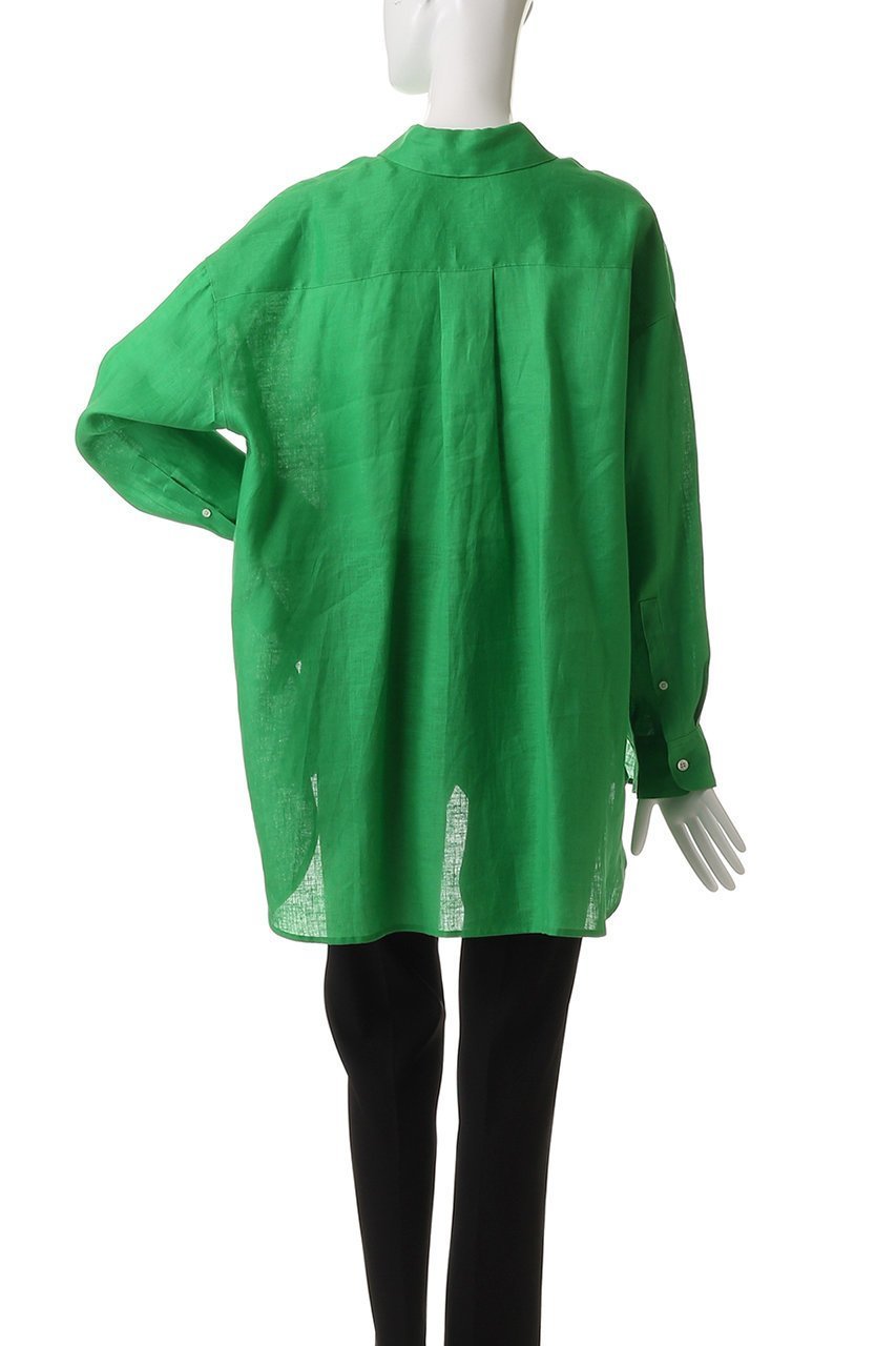 【ティーチ/TEECHI】のリボンリネンシャツ 人気、トレンドファッション・服の通販 founy(ファニー) 　ファッション　Fashion　レディースファッション　Fashion for Women　トップス・カットソー　Cut & Sew Tops　シャツ・ブラウス・オフィスカジュアル　Elegant Blouses & Button-Ups　スリーブ　Sleeve, Long Sleeve / Short Sleeve　メンズ　Men's, Menswear　モチーフ　Motif, Design Theme　リネン　Linen, Linen Fabric　ロング　Long, Long-Length　再入荷　Restock / Back in Stock　other-4|ID: prp329100004514963 ipo3291000000035450584