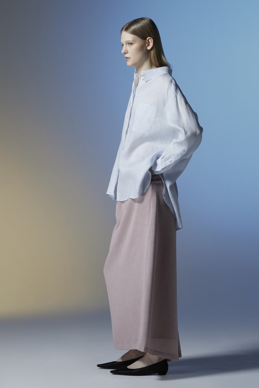 【ティーチ/TEECHI】のリボンリネンシャツ 人気、トレンドファッション・服の通販 founy(ファニー) 　ファッション　Fashion　レディースファッション　Fashion for Women　トップス・カットソー　Cut & Sew Tops　シャツ・ブラウス・オフィスカジュアル　Elegant Blouses & Button-Ups　スリーブ　Sleeve, Long Sleeve / Short Sleeve　メンズ　Men's, Menswear　モチーフ　Motif, Design Theme　リネン　Linen, Linen Fabric　ロング　Long, Long-Length　再入荷　Restock / Back in Stock　other-7|ID: prp329100004514963 ipo3291000000035450587