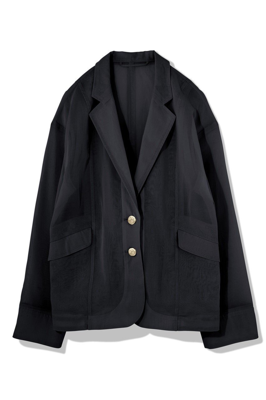 【ティーチ/TEECHI】のエアリーテーラードジャケット インテリア・キッズ・メンズ・レディースファッション・服の通販 founy(ファニー) 　ファッション　Fashion　レディースファッション　WOMEN　アウター　Coat Outerwear　ジャケット　Jackets　テーラードジャケット　Tailored Jackets　エアリー　Airy　シアー　Sheer　ジャケット　Jacket　マニッシュ　Mannish　リュクス　Luxe　エレガント 上品　Elegant　夏　Summer　NEW・新作・新着・新入荷　New Arrivals　ネイビー|ID: prp329100004514965 ipo3291000000031900578