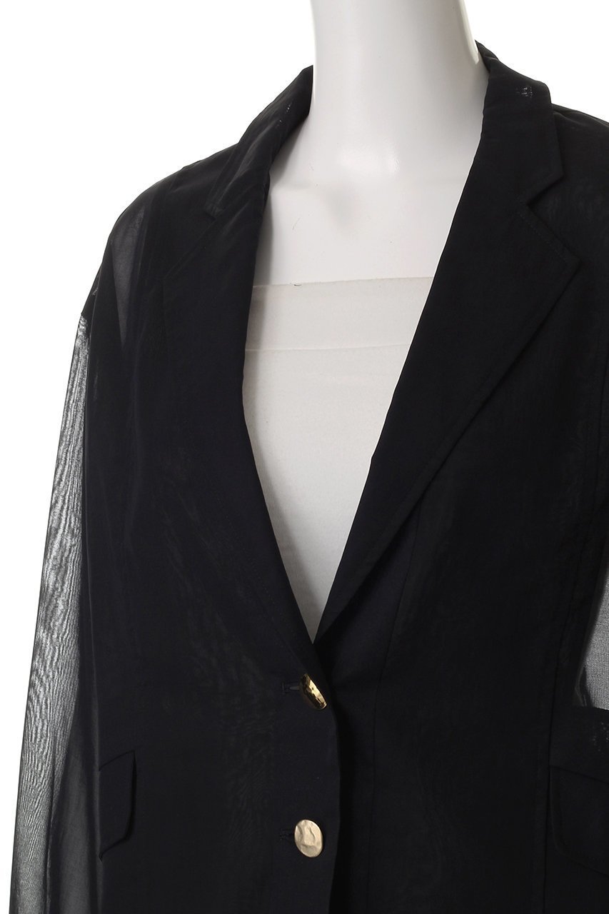 【ティーチ/TEECHI】のエアリーテーラードジャケット 人気、トレンドファッション・服の通販 founy(ファニー) 　ファッション　Fashion　レディースファッション　WOMEN　アウター　Coat Outerwear　ジャケット　Jackets　テーラードジャケット　Tailored Jackets　エアリー　Airy　シアー　Sheer　ジャケット　Jacket　マニッシュ　Mannish　リュクス　Luxe　エレガント 上品　Elegant　夏　Summer　NEW・新作・新着・新入荷　New Arrivals　other-5|ID: prp329100004514965 ipo3291000000031900582