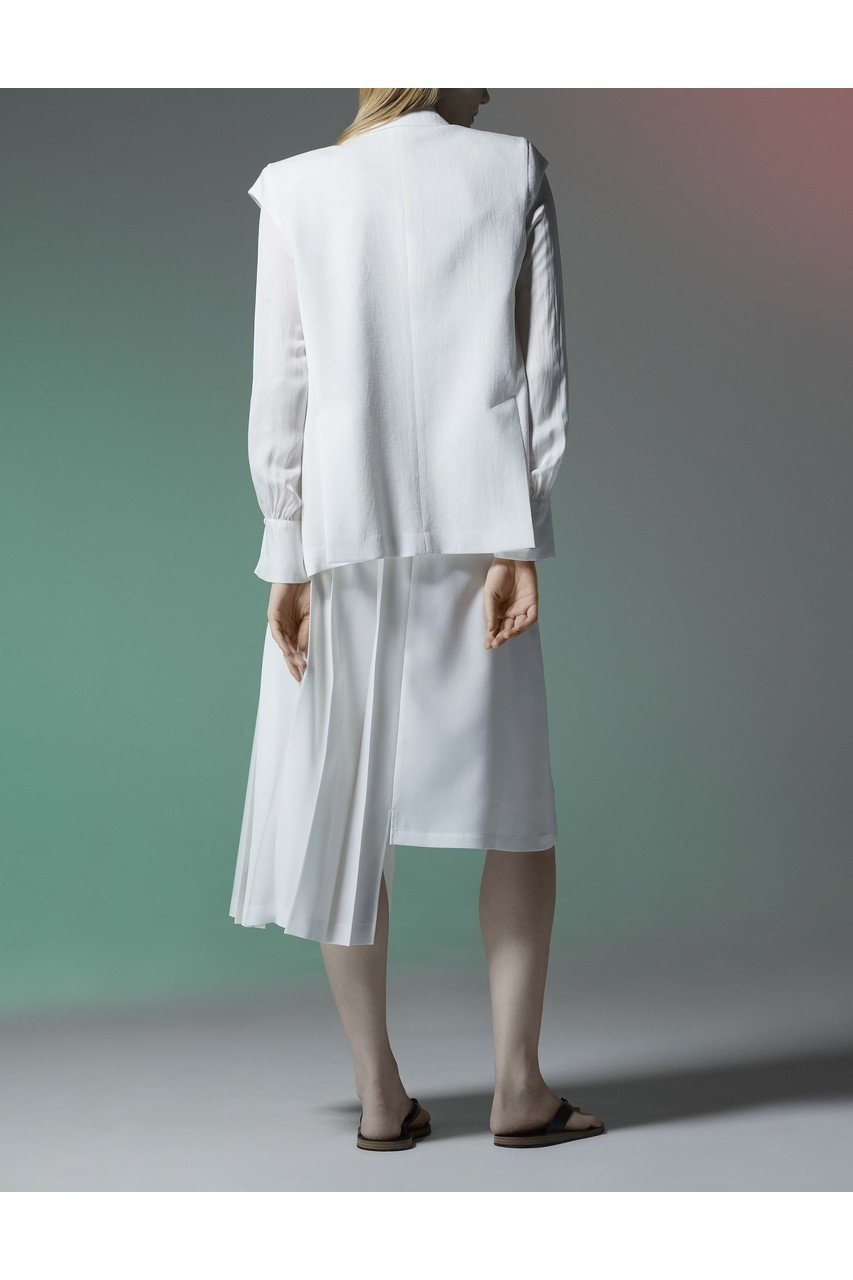 【ティーチ/TEECHI】のピークドラペルノースリーブJK 人気、トレンドファッション・服の通販 founy(ファニー) 　ファッション　Fashion　レディースファッション　WOMEN　アウター　Coat Outerwear　ジャケット　Jackets　シンプル　Simple　ジャケット　Jacket　スタイリッシュ　Stylish　ノースリーブ　No Sleeve　ベスト　Vest　夏　Summer　NEW・新作・新着・新入荷　New Arrivals　春　Spring　S/S・春夏　Ss・Spring/Summer　other-8|ID: prp329100004514966 ipo3291000000031900596