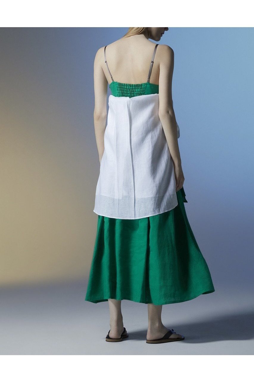 【ティーチ/TEECHI】のレイヤードライクリネンドレス 人気、トレンドファッション・服の通販 founy(ファニー) 　ファッション　Fashion　レディースファッション　WOMEN　ワンピース　Dress　ドレス　Party Dresses　チュニック　Tunic　キャミソール　Camisole　サンダル　Sandals　チュニック　Tunic　ドレス　Dress　マキシ　Maxi　リゾート　Resort　リネン　Linen　リボン　Ribbon　夏　Summer　NEW・新作・新着・新入荷　New Arrivals　other-8|ID: prp329100004514970 ipo3291000000031900623
