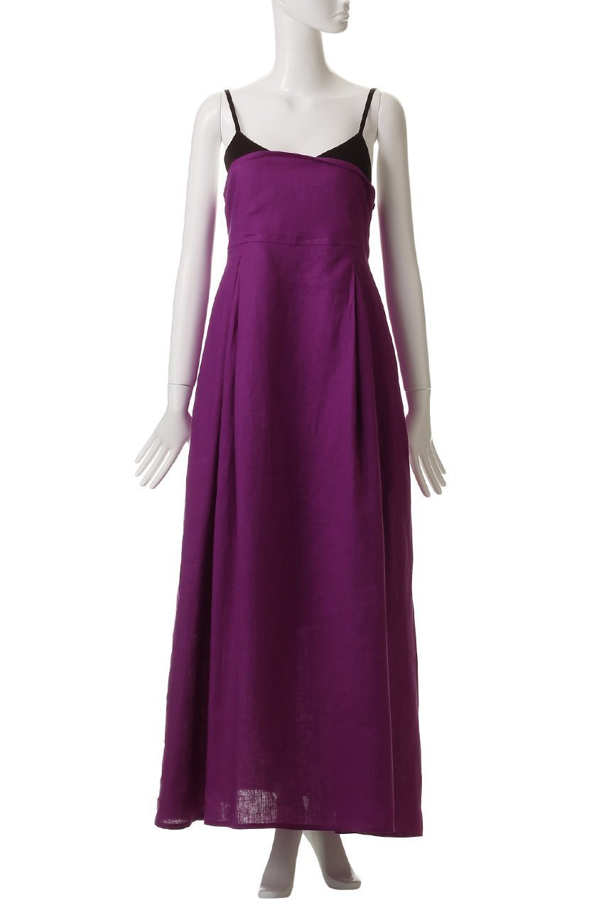 【ティーチ/TEECHI】のレイヤードライクリネンドレス 人気、トレンドファッション・服の通販 founy(ファニー) 　ファッション　Fashion　レディースファッション　Fashion for Women　ワンピース　Dresses　フォーマル・パーティードレス・結婚式用ドレス　Elegant & Casual Dresses　チュニック　Tunic Tops & Dresses　キャミソール　Camisole, Spaghetti Strap Top　サンダル　Sandals, Summer Shoes　チュニック　Tunic, Long Top　ドレス　Dress, One-Piece　マキシ　Maxi, Full Length　リゾート　Resort, Vacation Style　リネン　Linen, Linen Fabric　リボン　Ribbon, Bow　夏　Summer　other-2|ID: prp329100004514970 ipo3291000000035532561