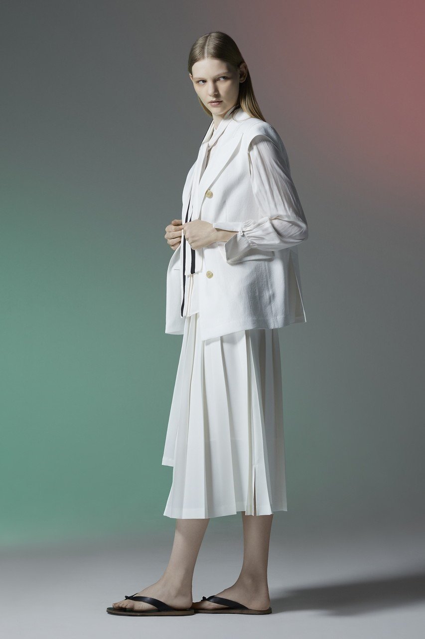 【ティーチ/TEECHI】のバイカラーリボンブラウス 人気、トレンドファッション・服の通販 founy(ファニー) 　ファッション　Fashion　レディースファッション　Fashion for Women　トップス・カットソー　Cut & Sew Tops　シャツ・ブラウス・オフィスカジュアル　Elegant Blouses & Button-Ups　カフス　Cuff Design　ギャザー　Gathered, Ruffled　スリーブ　Sleeve, Long Sleeve / Short Sleeve　ファブリック　Fabric, Textile　フロント　Front, Front Design　リボン　Ribbon, Bow　ロング　Long, Long-Length　エレガント 上品　Elegant　再入荷　Restock / Back in Stock　other-7|ID: prp329100004514973 ipo3291000000035431998