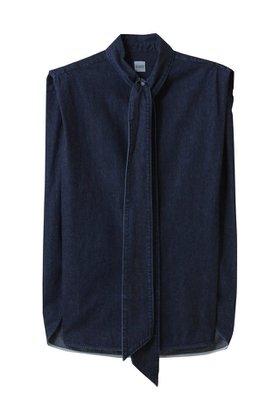 【バウト/BOWTE】 セルビッジデニムボウタイブラウス人気、トレンドファッション・服の通販 founy(ファニー) ファッション Fashion レディースファッション WOMEN トップス・カットソー Tops/Tshirt キャミソール / ノースリーブ No Sleeves シャツ/ブラウス Shirts/Blouses サマー Summer スリーブ Sleeve デニム Denim ノースリーブ No Sleeve フレンチ French ボトム Bottom 今季 This Season NEW・新作・新着・新入荷 New Arrivals |ID:prp329100004514974