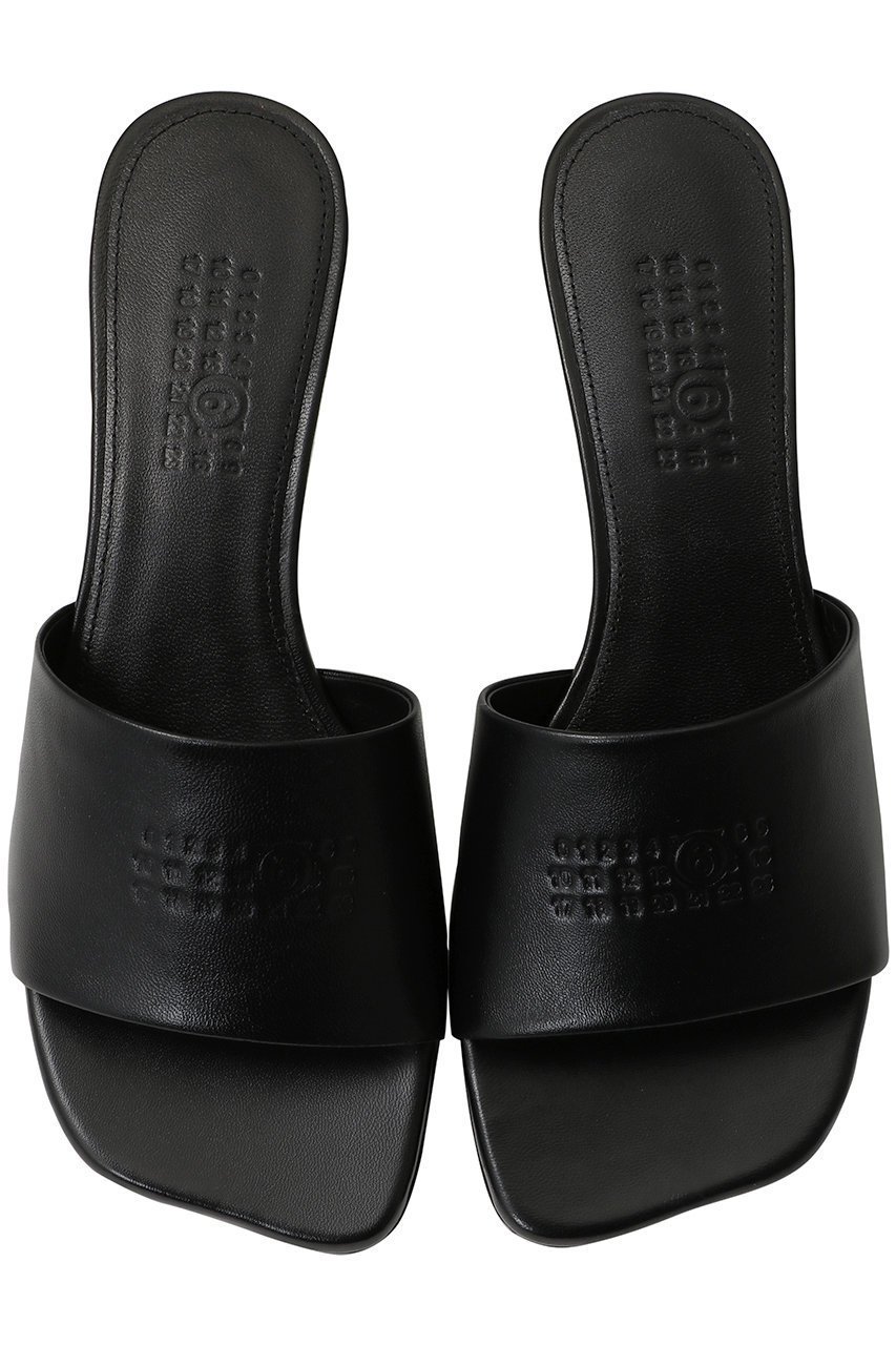 【エムエム6 メゾン マルタン マルジェラ/MM6 Maison Martin Margiela】のナンバリング ロゴ ヒールサンダル 人気、トレンドファッション・服の通販 founy(ファニー) 　ファッション　Fashion　レディースファッション　WOMEN　なめらか　Smooth　サマー　Summer　サンダル　Sandals　エレガント 上品　Elegant　NEW・新作・新着・新入荷　New Arrivals　other-4|ID: prp329100004514979 ipo3291000000031900693