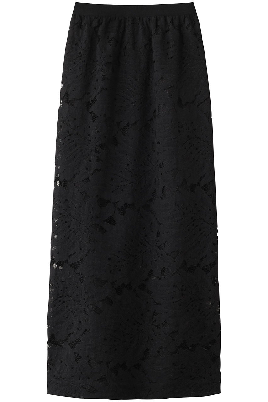 【サクラ/SACRA】のリーフラッセルレーススカート インテリア・キッズ・メンズ・レディースファッション・服の通販 founy(ファニー) 　ファッション　Fashion　レディースファッション　WOMEN　スカート　Skirt　ロングスカート　Long Skirt　おすすめ　Recommend　シアー　Sheer　セットアップ　Set Up　バランス　Balance　フェミニン　Feminine　モチーフ　Motif　ラッセル　Russell　リュクス　Luxe　リーフ　Leaf　レース　Race　ロング　Long　エレガント 上品　Elegant　夏　Summer　NEW・新作・新着・新入荷　New Arrivals　春　Spring　S/S・春夏　Ss・Spring/Summer　ブラック|ID: prp329100004514987 ipo3291000000031900748