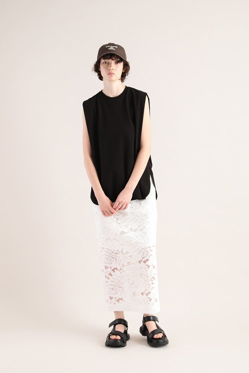 【サクラ/SACRA】のリーフラッセルレーススカート 人気、トレンドファッション・服の通販 founy(ファニー) 　ファッション　Fashion　レディースファッション　Fashion for Women　スカート　Skirts　ロングスカート　Long Skirts / Maxi & Midi Skirts　おすすめ　Recommended / Our Picks　シアー　Sheer, See-Through　セットアップ　Set-Up, Coordinated Outfit　バランス　Balance, Style Balance　フェミニン　Feminine, Girly　モチーフ　Motif, Design Theme　ラッセル　Raschel, Raschel Lace　リュクス　Luxury, Elegant, High-End, Chic　リーフ　Leaf, Botanical Leaf　レース　Lace, Lace Fabric　ロング　Long, Long-Length　エレガント 上品　Elegant　夏　Summer　春　Spring　S/S・春夏　SS, Spring/Summer, Warm Season　other-7|ID: prp329100004514987 ipo3291000000032845883