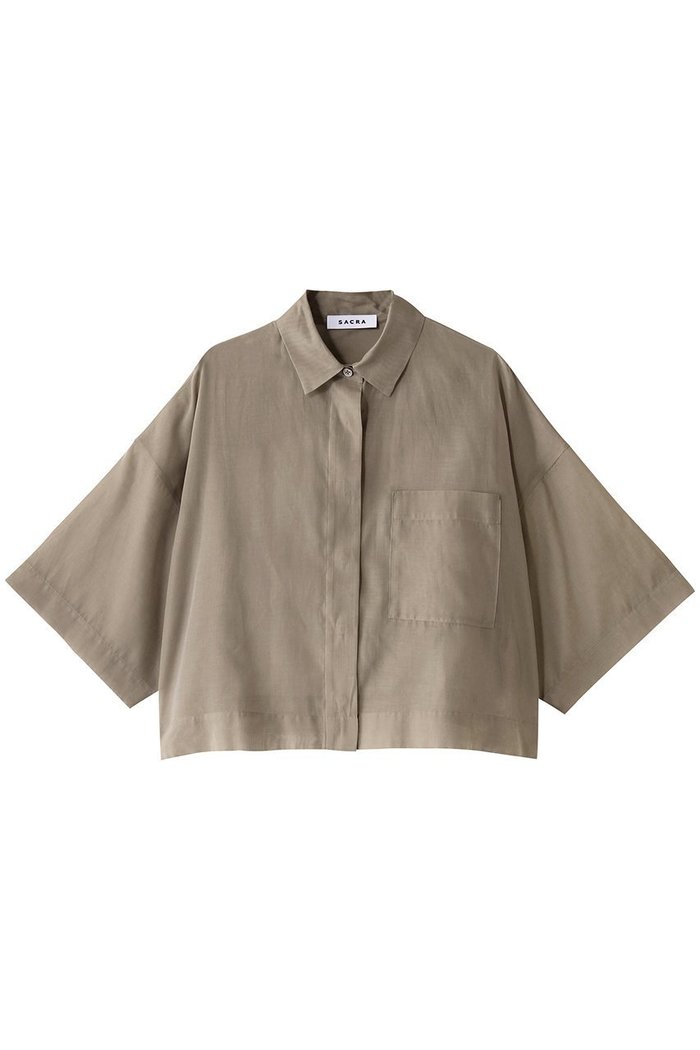 【サクラ/SACRA】のプレミアムシルクコットンショートシャツ インテリア・キッズ・メンズ・レディースファッション・服の通販 founy(ファニー) https://founy.com/ ファッション Fashion レディースファッション WOMEN トップス・カットソー Tops/Tshirt シャツ/ブラウス Shirts/Blouses イタリア Italy シアー Sheer ショート Short シルク Silk スリーブ Sleeve ハーフ Half バランス Balance エレガント 上品 Elegant NEW・新作・新着・新入荷 New Arrivals |ID: prp329100004514990 ipo3291000000031900769