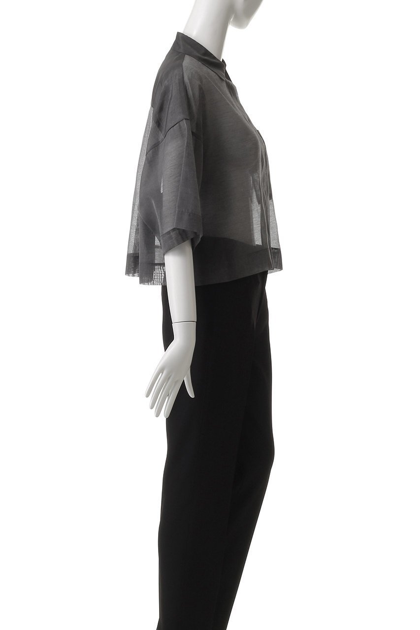 【サクラ/SACRA】のプレミアムシルクコットンショートシャツ 人気、トレンドファッション・服の通販 founy(ファニー) 　ファッション　Fashion　レディースファッション　WOMEN　トップス・カットソー　Tops/Tshirt　シャツ/ブラウス　Shirts/Blouses　イタリア　Italy　シアー　Sheer　ショート　Short　シルク　Silk　スリーブ　Sleeve　ハーフ　Half　バランス　Balance　エレガント 上品　Elegant　NEW・新作・新着・新入荷　New Arrivals　other-3|ID: prp329100004514990 ipo3291000000031900775