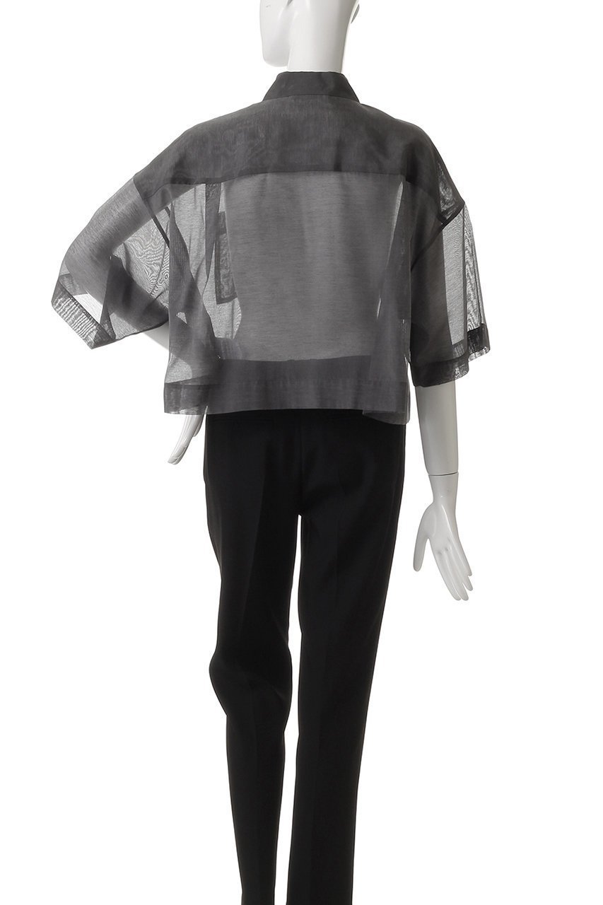 【サクラ/SACRA】のプレミアムシルクコットンショートシャツ 人気、トレンドファッション・服の通販 founy(ファニー) 　ファッション　Fashion　レディースファッション　WOMEN　トップス・カットソー　Tops/Tshirt　シャツ/ブラウス　Shirts/Blouses　イタリア　Italy　シアー　Sheer　ショート　Short　シルク　Silk　スリーブ　Sleeve　ハーフ　Half　バランス　Balance　エレガント 上品　Elegant　NEW・新作・新着・新入荷　New Arrivals　other-4|ID: prp329100004514990 ipo3291000000031900776