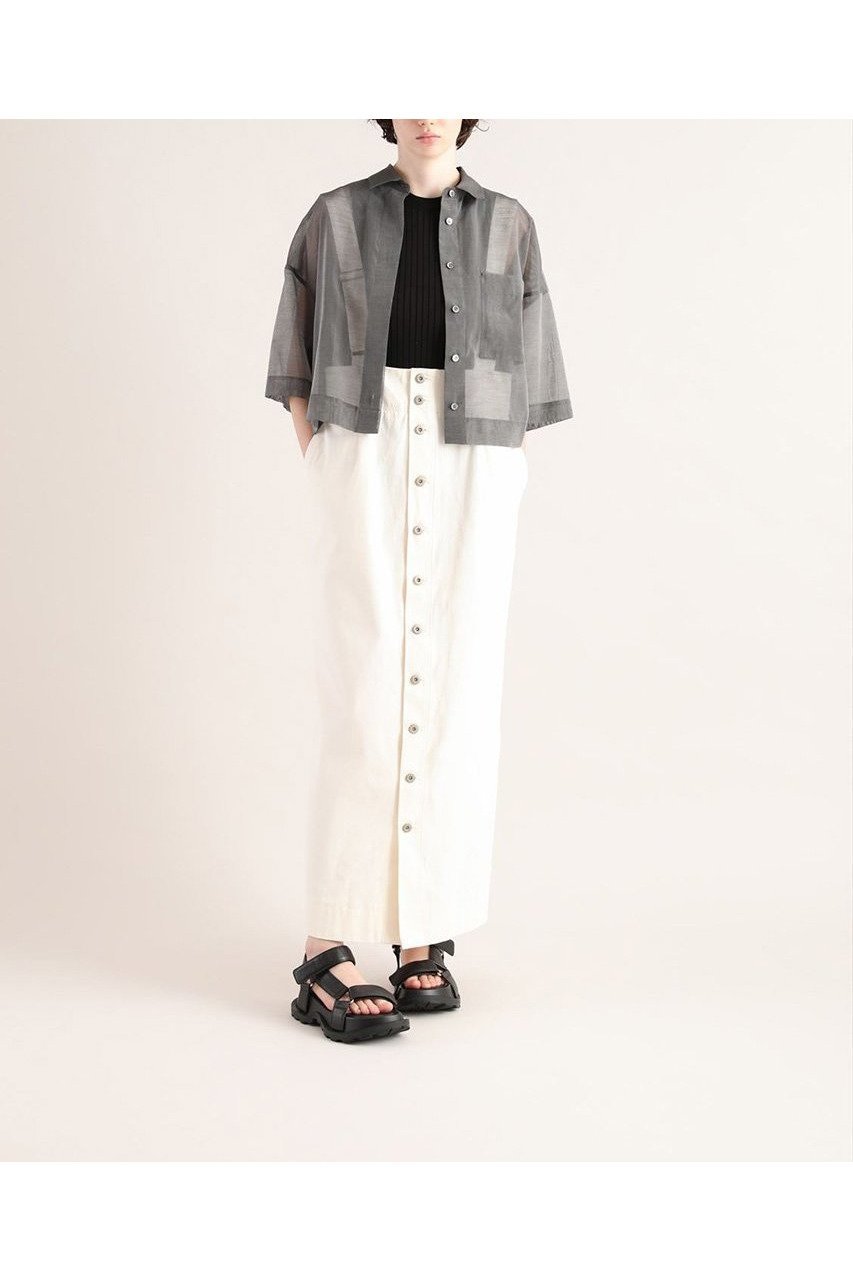 【サクラ/SACRA】のプレミアムシルクコットンショートシャツ 人気、トレンドファッション・服の通販 founy(ファニー) 　ファッション　Fashion　レディースファッション　WOMEN　トップス・カットソー　Tops/Tshirt　シャツ/ブラウス　Shirts/Blouses　イタリア　Italy　シアー　Sheer　ショート　Short　シルク　Silk　スリーブ　Sleeve　ハーフ　Half　バランス　Balance　エレガント 上品　Elegant　NEW・新作・新着・新入荷　New Arrivals　other-6|ID: prp329100004514990 ipo3291000000031900778
