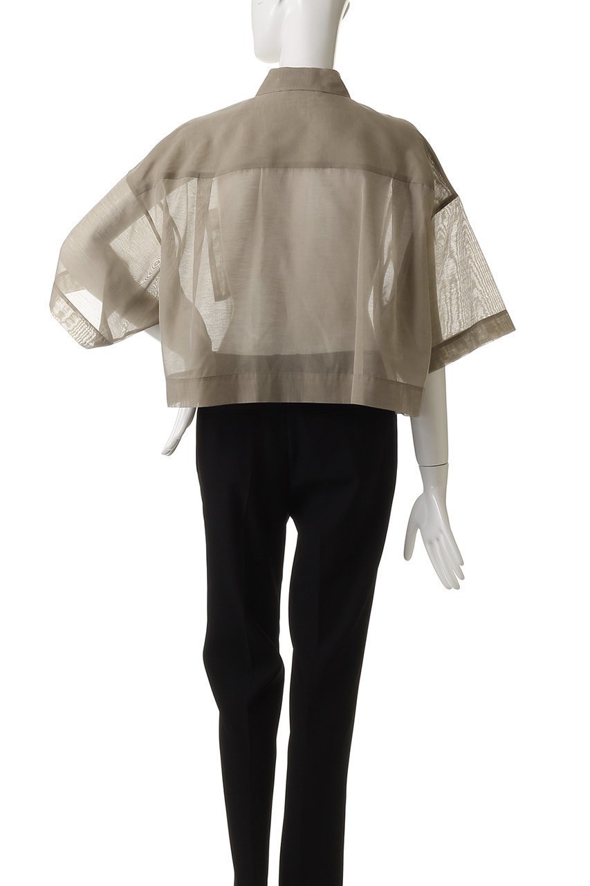 【サクラ/SACRA】のプレミアムシルクコットンショートシャツ 人気、トレンドファッション・服の通販 founy(ファニー) 　ファッション　Fashion　レディースファッション　Fashion for Women　トップス・カットソー　Cut & Sew Tops　シャツ・ブラウス・オフィスカジュアル　Elegant Blouses & Button-Ups　イタリア　Italy　シアー　Sheer, See-Through　ショート　Short, Short Length　シルク　Silk, 100% Silk　スリーブ　Sleeve, Long Sleeve / Short Sleeve　ハーフ　Half, Half-Length　バランス　Balance, Style Balance　エレガント 上品　Elegant　other-4|ID: prp329100004514990 ipo3291000000032695090