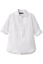 【マルティニーク/martinique】の《定番》五分袖パールスキッパーシャツ ホワイト|ID:prp329100004514994