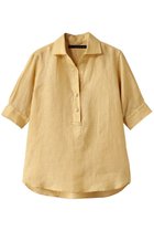 【マルティニーク/martinique】の《定番》五分袖パールスキッパーシャツ イエロー|ID:prp329100004514994