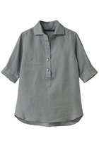 【マルティニーク/martinique】の《定番》五分袖パールスキッパーシャツ オリーブ|ID:prp329100004514994