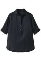 【マルティニーク/martinique】の《定番》五分袖パールスキッパーシャツ ネイビー|ID:prp329100004514994