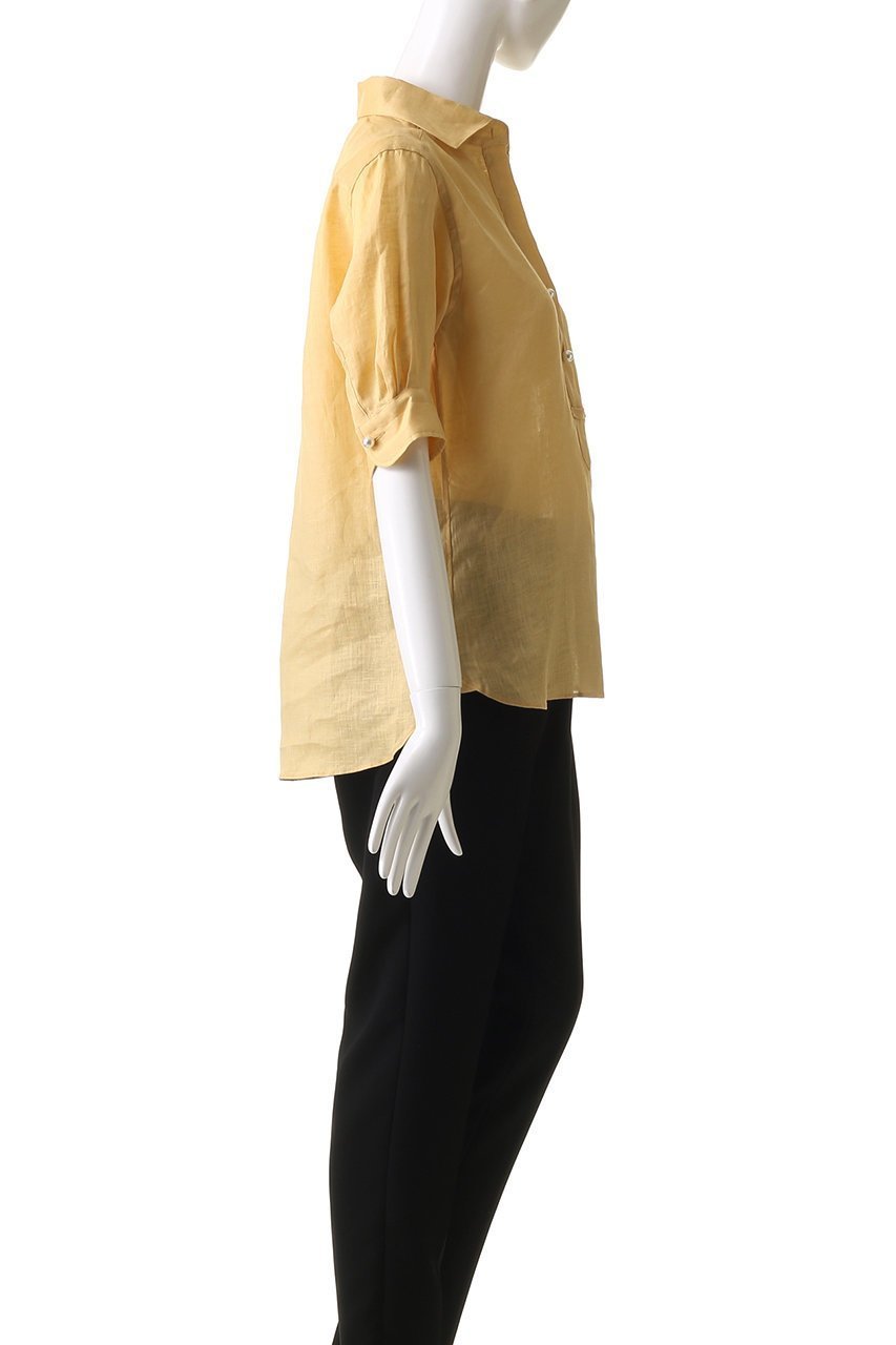 【マルティニーク/martinique】の《定番》五分袖パールスキッパーシャツ 人気、トレンドファッション・服の通販 founy(ファニー) ファッション Fashion レディースファッション Fashion for Women トップス・カットソー Cut & Sew Tops シャツ・ブラウス・オフィスカジュアル Elegant Blouses & Button-Ups スキッパー Skipper, Open Collar スリーブ Sleeve, Long Sleeve / Short Sleeve センター Center, Center Line デニム Denim, Jeans Material パール Pearl, Pearl Accent リネン Linen, Linen Fabric ロング Long, Long-Length 定番 Standard, Basic Item other-3|ID: prp329100004514994 ipo3291000000036394803