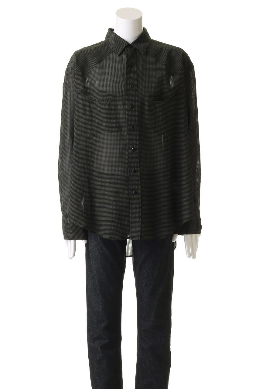 【セブン バイ セブン/SEVEN BY SEVEN / MEN】の【MEN】スマイルポケット シアーウエスタンシャツ 人気、トレンドファッション・服の通販 founy(ファニー) 　ファッション　Fashion　メンズファッション　Fashion for Men　インド　Indian Textile　インナー　Innerwear　ウエスタン　Western Style　スラックス　Slacks, Dress Pants　スリーブ　Sleeve, Long Sleeve / Short Sleeve　ドレープ　Drape, Draping Fabric　バランス　Balance, Style Balance　プリント　Print, Printed Pattern　ポケット　Pocket, Pocket Detail　ロング　Long, Long-Length　エレガント 上品　Elegant　other-2|ID: prp329100004515000 ipo3291000000032906614