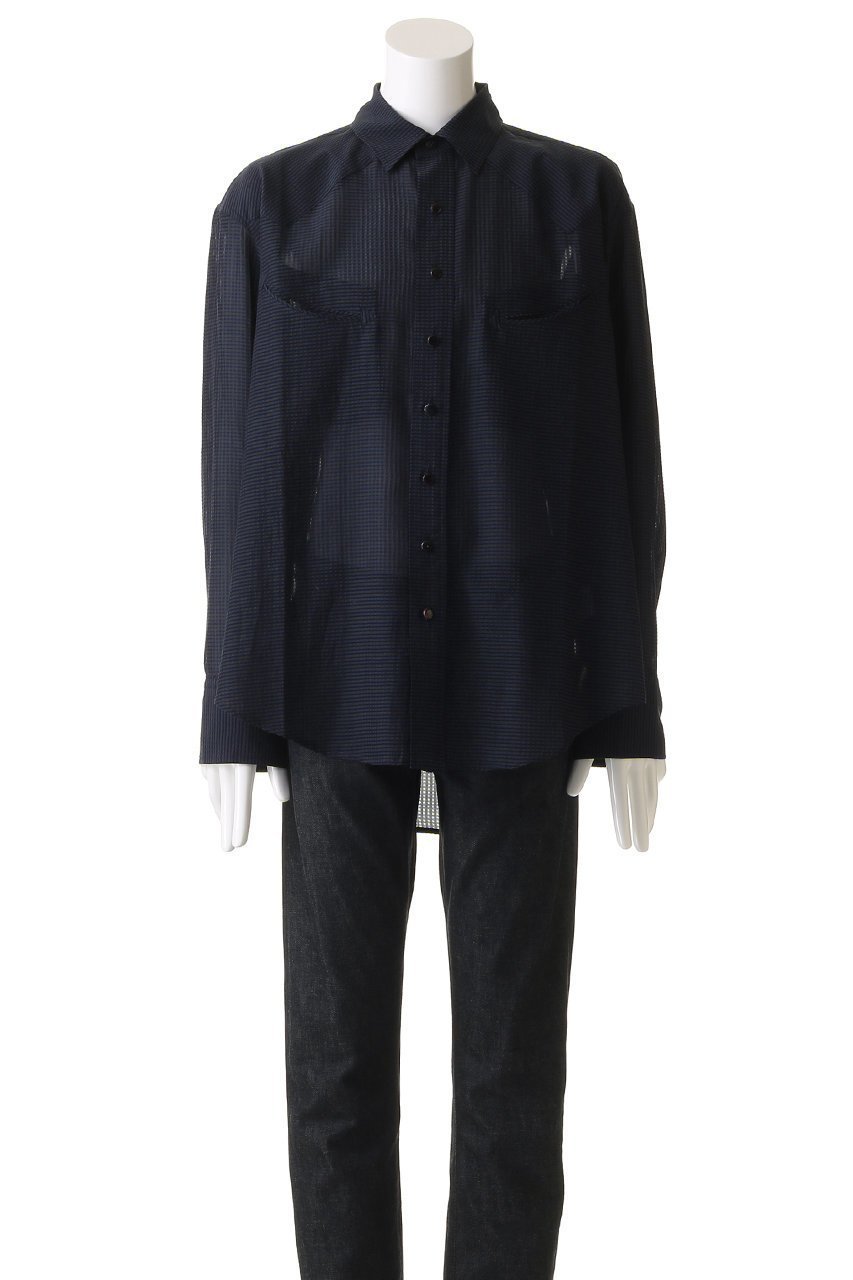 【セブン バイ セブン/SEVEN BY SEVEN / MEN】の【MEN】スマイルポケット シアーウエスタンシャツ 人気、トレンドファッション・服の通販 founy(ファニー) 　ファッション　Fashion　メンズファッション　Fashion for Men　インド　Indian Textile　インナー　Innerwear　ウエスタン　Western Style　スラックス　Slacks, Dress Pants　スリーブ　Sleeve, Long Sleeve / Short Sleeve　ドレープ　Drape, Draping Fabric　バランス　Balance, Style Balance　プリント　Print, Printed Pattern　ポケット　Pocket, Pocket Detail　ロング　Long, Long-Length　エレガント 上品　Elegant　other-2|ID: prp329100004515000 ipo3291000000035895278