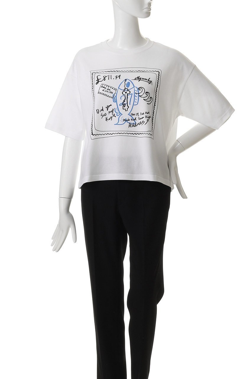 【エリオポール/heliopole】の【manipuri】プリント Tシャツ 人気、トレンドファッション・服の通販 founy(ファニー) ファッション Fashion レディースファッション Fashion for Women トップス・カットソー Cut & Sew Tops シャツ・ブラウス・オフィスカジュアル Elegant Blouses & Button-Ups ロングTシャツ・Tシャツ Longline T-Shirts & Tees カットソー・ベーシックTシャツ Cut-and-Sewn Tops / Stretch Tees & Basics イラスト Illustration ショート Short, Short Length スリーブ Sleeve, Long Sleeve / Short Sleeve トレンド Trend, Trending Now フォルム Silhouette, Form プリント Print, Printed Pattern other-2|ID: prp329100004515006 ipo3291000000036216397