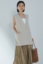 【プルミエ アロンディスモン/1er Arrondissement】のリネンコットンストレッチノーカラージレ 人気、トレンドファッション・服の通販 founy(ファニー) ファッション Fashion レディースファッション WOMEN アウター Coat Outerwear ジャケット Jackets シンプル Simple ジャケット Jacket ストレッチ Stretch ベスト Vest ベーシック Basic リネン Linen エレガント 上品 Elegant NEW・新作・新着・新入荷 New Arrivals thumbnail ナチュラル|ID: prp329100004515015 ipo3291000000031900951