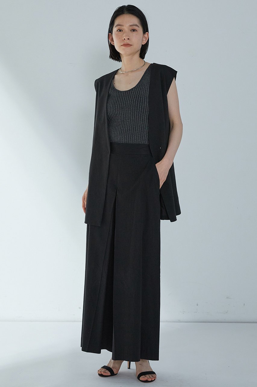 【プルミエ アロンディスモン/1er Arrondissement】のリネンコットンストレッチノーカラージレ 人気、トレンドファッション・服の通販 founy(ファニー) 　ファッション　Fashion　レディースファッション　WOMEN　アウター　Coat Outerwear　ジャケット　Jackets　シンプル　Simple　ジャケット　Jacket　ストレッチ　Stretch　ベスト　Vest　ベーシック　Basic　リネン　Linen　エレガント 上品　Elegant　NEW・新作・新着・新入荷　New Arrivals　other-5|ID: prp329100004515015 ipo3291000000031900959
