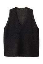【ミズイロ インド/mizuiro ind】のwide V neck vest ベスト black|ID:prp329100004515019