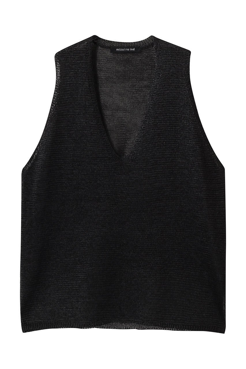 【ミズイロ インド/mizuiro ind】のwide V neck vest ベスト インテリア・キッズ・メンズ・レディースファッション・服の通販 founy(ファニー) ファッション Fashion レディースファッション Fashion for Women トップス・カットソー Cut & Sew Tops ニット Knit Tops & Sweaters ベスト&ジレ / 重ね着スタイル Vests & Gilets カジュアルプルオーバー・ニットトップス Pullovers & Knit Tops / Casual Pullovers シンプル Simple, Minimal ベスト Vest, Waistcoat 夏 Summer 春 Spring S/S・春夏 SS, Spring/Summer, Warm Season black|ID: prp329100004515019 ipo3291000000036163614