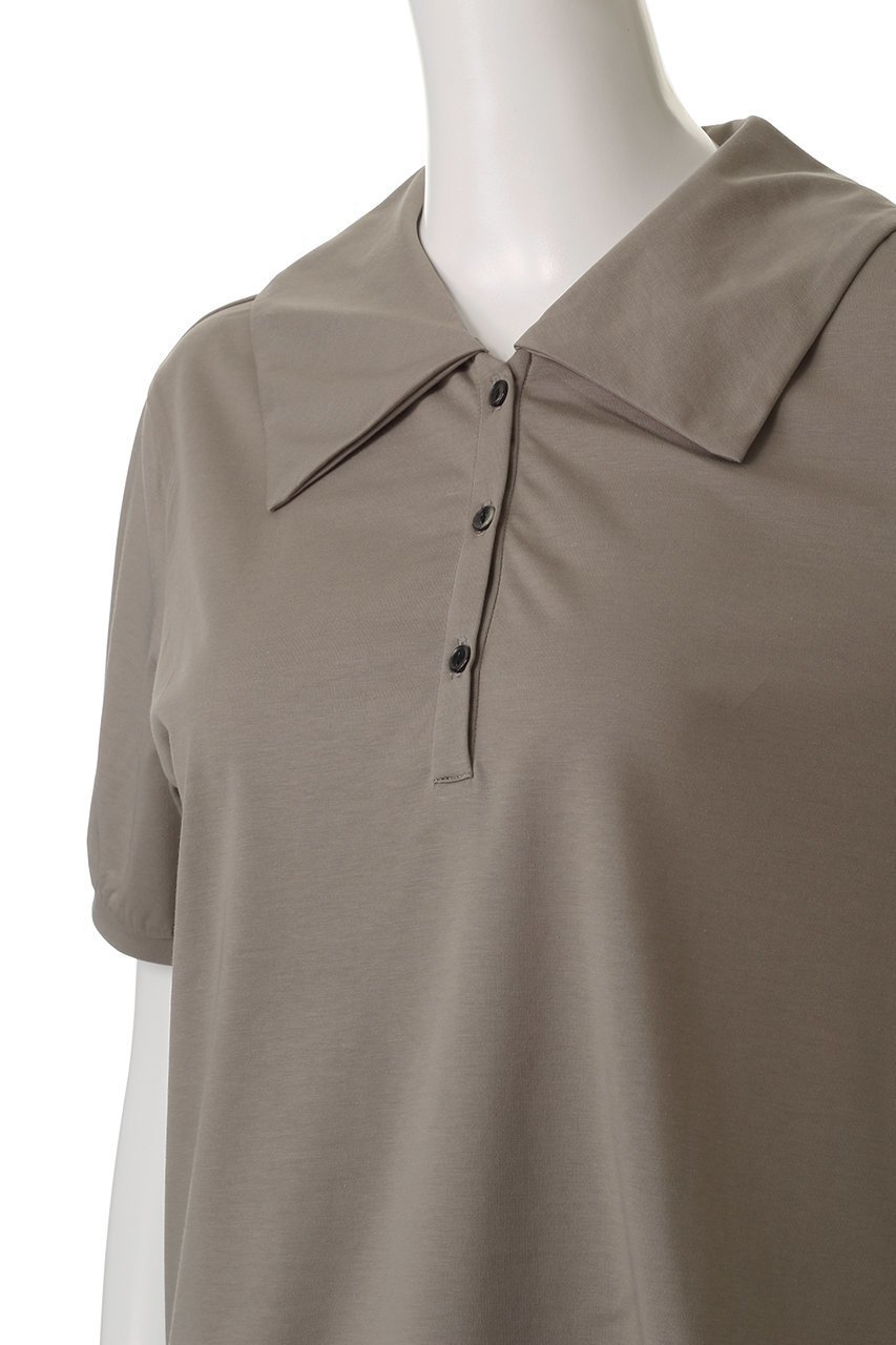 【ミズイロ インド/mizuiro ind】のwide collar polo shirt シャツ 人気、トレンドファッション・服の通販 founy(ファニー) 　ファッション　Fashion　レディースファッション　WOMEN　トップス・カットソー　Tops/Tshirt　シャツ/ブラウス　Shirts/Blouses　ポロシャツ　Polo Shirts　コンパクト　Compact　シンプル　Simple　スリーブ　Sleeve　トレンド　Trend　ハーフ　Half　ビッグ　Big　ボトム　Bottom　ポロシャツ　Polo Shirt　ワイド　Wide　夏　Summer　NEW・新作・新着・新入荷　New Arrivals　春　Spring　S/S・春夏　Ss・Spring/Summer　other-5|ID: prp329100004515024 ipo3291000000031901018