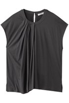 【エブール/ebure】の【5/9 0:00販売開始】コンパクトドレープ天竺 イレギュラータックカットソー 人気、トレンドファッション・服の通販 founy(ファニー) ファッション Fashion レディースファッション WOMEN トップス・カットソー Tops/Tshirt シャツ/ブラウス Shirts/Blouses ロング / Tシャツ T-Shirts カットソー Cut and Sewn おすすめ Recommend アシンメトリー Asymmetry エレガント 上品 Elegant ショート Short スリーブ Sleeve ドレープ Drape ヘムライン Hemline マニッシュ Mannish thumbnail ダークグレー|ID: prp329100004516106 ipo3291000000031913905