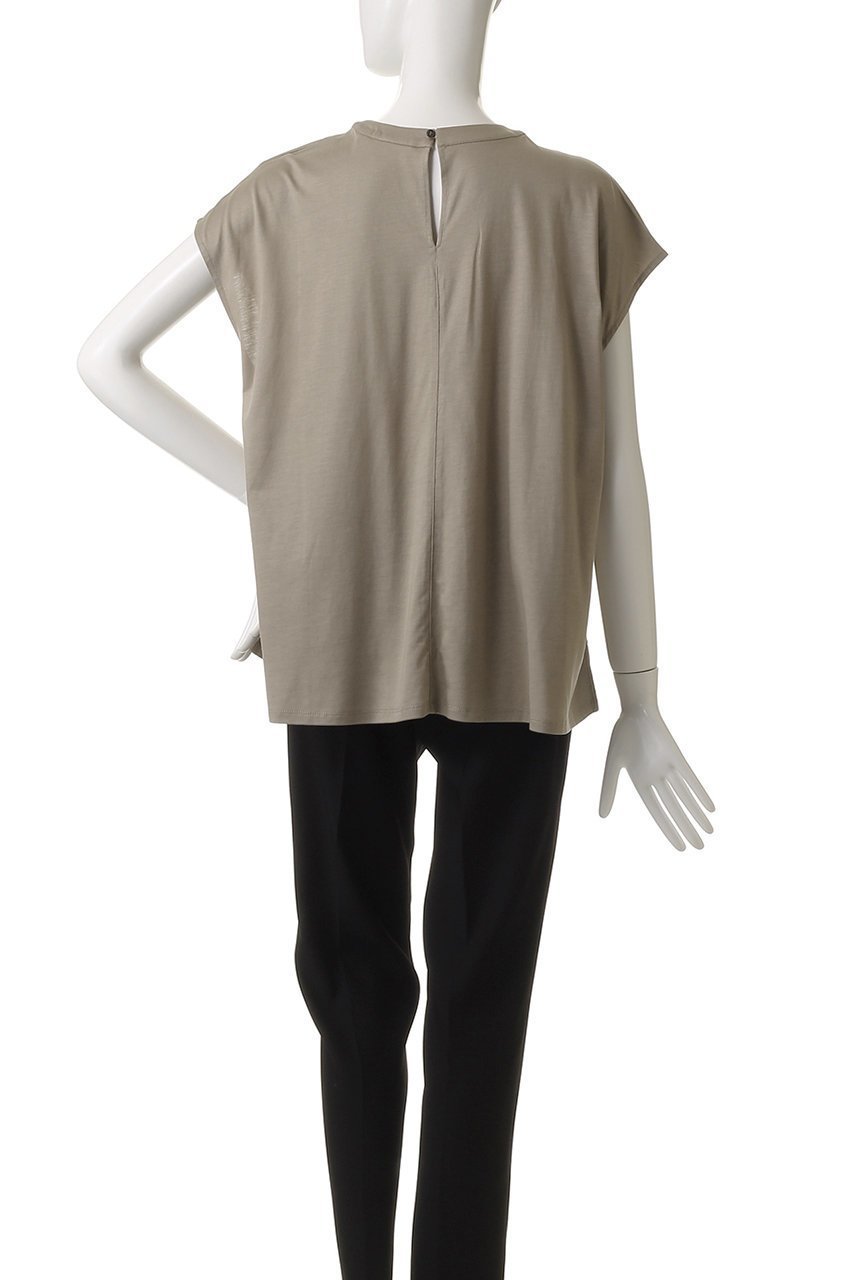 【エブール/ebure】のコンパクトドレープ天竺 イレギュラータックカットソー 人気、トレンドファッション・服の通販 founy(ファニー) 　ファッション　Fashion　レディースファッション　Fashion for Women　トップス・カットソー　Cut & Sew Tops　シャツ・ブラウス・オフィスカジュアル　Elegant Blouses & Button-Ups　ロングTシャツ・Tシャツ　Longline T-Shirts & Tees　カットソー・ベーシックTシャツ　Cut-and-Sewn Tops / Stretch Tees & Basics　おすすめ　Recommended / Our Picks　アシンメトリー　Asymmetrical Style　エレガント 上品　Elegant　ショート　Short, Short Length　スリーブ　Sleeve, Long Sleeve / Short Sleeve　ドレープ　Drape, Draping Fabric　ヘムライン　Hemline, Bottom Cut　マニッシュ　Mannish, Boyish　other-4|ID: prp329100004516106 ipo3291000000032788804