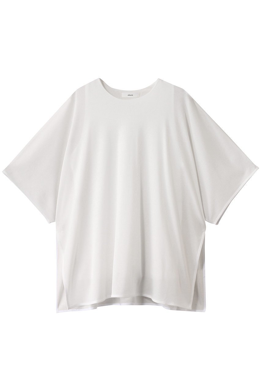 【エブール/ebure】の【5/9 0:00販売開始】ドライシアーフライス オーバーサイズカットソー インテリア・キッズ・メンズ・レディースファッション・服の通販 founy(ファニー) 　ファッション　Fashion　レディースファッション　WOMEN　トップス・カットソー　Tops/Tshirt　シャツ/ブラウス　Shirts/Blouses　ロング / Tシャツ　T-Shirts　カットソー　Cut and Sewn　シアー　Sheer　ショート　Short　スリット　Slit　スリーブ　Sleeve　タンク　Tank　リラックス　Relax　エレガント 上品　Elegant　ホワイト|ID: prp329100004516107 ipo3291000000031913911