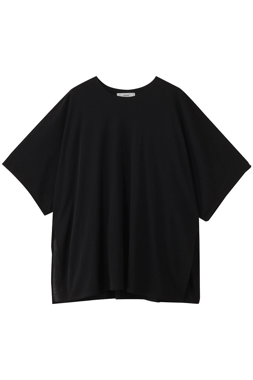 【エブール/ebure】の【5/9 0:00販売開始】ドライシアーフライス オーバーサイズカットソー インテリア・キッズ・メンズ・レディースファッション・服の通販 founy(ファニー) 　ファッション　Fashion　レディースファッション　WOMEN　トップス・カットソー　Tops/Tshirt　シャツ/ブラウス　Shirts/Blouses　ロング / Tシャツ　T-Shirts　カットソー　Cut and Sewn　シアー　Sheer　ショート　Short　スリット　Slit　スリーブ　Sleeve　タンク　Tank　リラックス　Relax　エレガント 上品　Elegant　ブラック|ID: prp329100004516107 ipo3291000000031913912